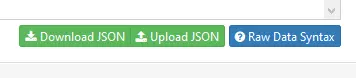 ▲ 在「Raw data」標籤頁的右下角可以載入 JSON 檔