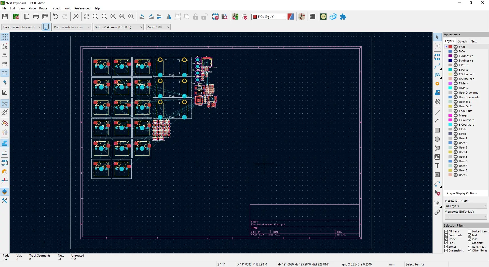 更新完的 PCB