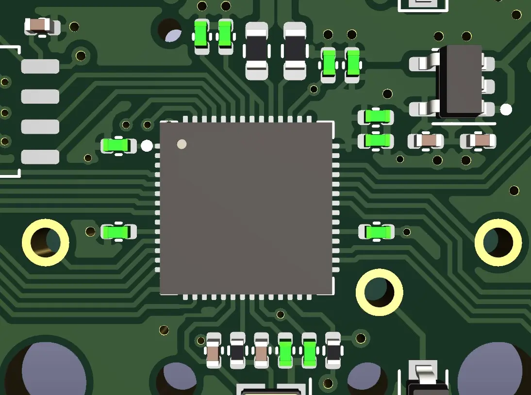 去藕電容要儘量靠近 IC