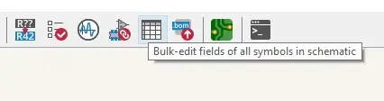 「Bulk-edit fields of all symbols in schematic」按鈕