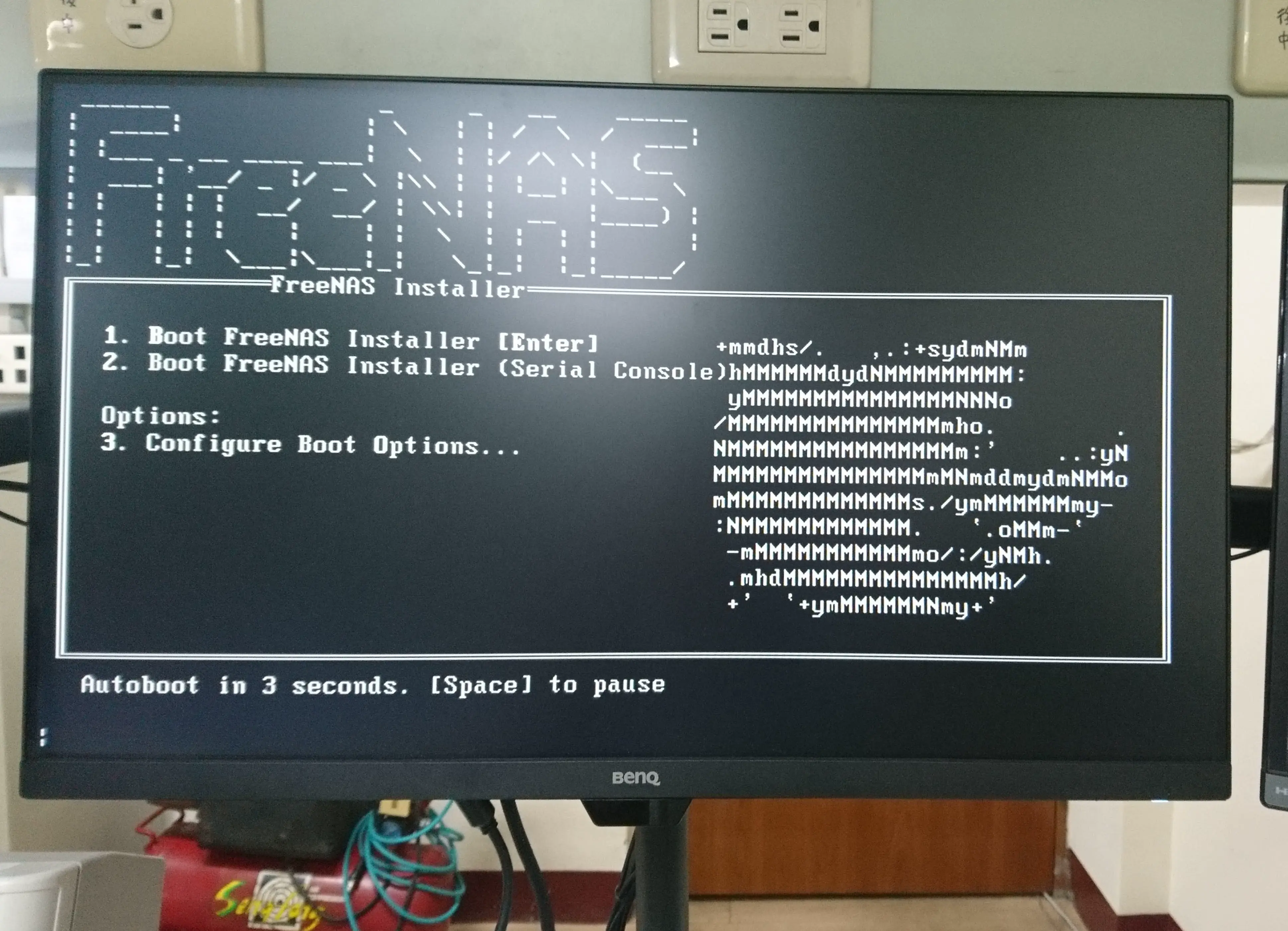 ▲ FreeNAS 安裝畫面