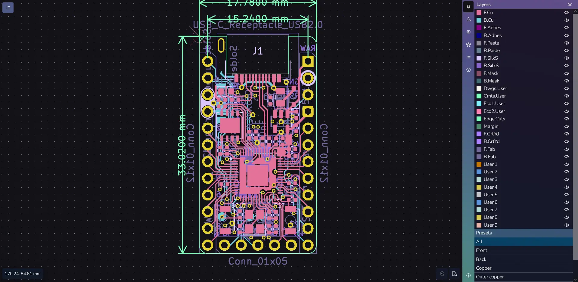 預覽 RP Micro 的 PCB Layers